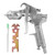 3.0mm Nozzle Gravity Feeding Mode Pneumatic Tool Air Paint Spray Gun