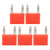 5PCS Double Row Banana Plug Connector Nickel Plated Copper 2 Way Dual Banana Plug for Speaker WiresRed