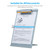 JIELISI A4 Reading Holder Desktop Document Holder With Adjustable Clip Document Reading Stand For Office/School/Home