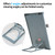 JIELISI A4 Reading Holder Desktop Document Holder With Adjustable Clip Document Reading Stand For Office/School/Home