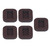 5 Pcs Felt Caster Cup Rectangle Concave Office Chair Roller Fixing Pad Furniture Wheel Caster Cup for Hardwood Brown