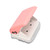 Hole Puncher Handheld Loose Leaf Paper Puncher Pink 3 Hole Punch with 5 Sheet Capacity