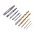 10Pcs Screw Extractor Drill Bit 4241 HSS Left Hand Damaged Bolt Stud Removers Hardware