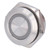 5Pcs Momentary Push Button Switch Metal Auto Reset Ultra Thin Waterproof with LED 16mmAC220V White