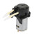 D-2 2*4mm DC 12V DIY Peristaltic Liquid Pump Dosing Pump for Laboratory Analytic(Black)