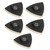 5PCS Wool Polishing Pad with Alloy Steel Base Triangular Felt Buffing Pad for Oscillating Tool