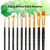 10pcs Artists Paint Brushes Nylon Hair Wooden Handle Professional Paintbrush Gift for Children Adults for Nail Face Body Acrylic Oil Watercolor Gouache Painting Arts Crafts Supplies