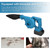 Rechargeable 2-in-1 Blowing and Suction Leaves Dust Collector High Power Cordless Electric Air Blower Multifunctional Portable Vacuum Cleannig Blower Home and Car Cleaning Accessory