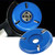 Electric Wood Carving Tools Angle Grinder Tungsten Steel Blade Cutter Shovel Accessory3-Tooth Arc Blade Blue