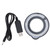 LED Polarized Ring Light Brightness Adjustable Anti Glare Oil Proof Lens Microscope Ring Light