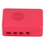 Case for Raspberry Pi 4B ABS Shell Heatsink Simple Removable Top Cover Protective EnclosureRed