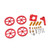 Printer Extruder Kit Aluminum Alloy Brass Leveling Nut Spring Nozzle Set Lightweight Sturdy 3D Printer Leveling Parts