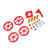 Printer Extruder Kit Aluminum Alloy Brass Leveling Nut Spring Nozzle Set Lightweight Sturdy 3D Printer Leveling Parts