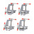 4PCS Portable Mini Table Clamp Aluminum Alloy Mini Bench Vice Clamp for Handcraft DIY