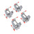 4PCS Portable Mini Table Clamp Aluminum Alloy Mini Bench Vice Clamp for Handcraft DIY