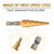 3Pcs High Speed Steel Step Cone Drill Bit Hex Shank Titanium Plating Drill 4-12/4-20/4-32mm