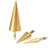 3Pcs High Speed Steel Step Cone Drill Bit Hex Shank Titanium Plating Drill 4-12/4-20/4-32mm