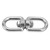 304 Stainless Steel Eye to Eye Rotate Ring Corrosion Resistant Key Ring Keychain Connectors for Swings Hanging ChairsM8