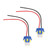 2Pcs LED Socket Wiring Harness Lightweight Portable Practical Corrosion Resistant Headlight Socket for Cars Boat Bicycle