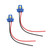 2Pcs LED Socket Wiring Harness Lightweight Portable Practical Corrosion Resistant Headlight Socket for Cars Boat Bicycle