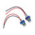 2Pcs LED Socket Wiring Harness Lightweight Portable Practical Corrosion Resistant Headlight Socket for Cars Boat Bicycle
