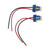 2Pcs LED Socket Wiring Harness Lightweight Portable Practical Corrosion Resistant Headlight Socket for Cars Boat Bicycle