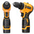 Geevorks 16.8V Cordless Driver Drill Household Brushless Motor Electric Screwdriver Regulation Rotation Ways Adjustment Lithium Drill Home Improvement Power Tool