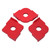 3PCS Radius Jig Router Template Handheld Aluminum Alloy Rust Proof Woodworking Corner Radius Jig