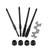 1 set Hand Nut/Thread Riveter Kit Rivet Gun with Nosepieces 5mm, 6mm, 8mm, 10mm, 12mm