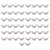 50Pcs Wing Nuts Assortment Kit 304 Stainless Steel Nut Replacement DIN 315 Hardware PartsM6