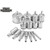 15Pcs Diamond Drill Bit Set Neat Fast Hole Saw Kit for Glass Marble Granite Stone Ceramic 315g