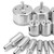 15Pcs Diamond Drill Bit Set Neat Fast Hole Saw Kit for Glass Marble Granite Stone Ceramic 315g