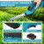 Lithium Cordless Hedge Trimmer Handheld Dual-Purpose Hedge Trimmer 21V Battery Bush Trimmer Electric Hedge Trimmer for Pruning with 2.0Ah Battery and Charger Grass Trimmer for Shrub Branch and Lawn