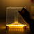 Acrylic Dry Erase Board with Light 15x15cm Writing Board for Desktop Note Memo Whiteboard Notepad Reusable LED Letter Massage Boards for Personal Creative Use with 7 Colors Pen for Office School Home Restaurant Coffee Shop
