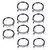 10Pcs NTC Thermistor Temperature Sensor Probe Round Lug Cold Pressed Terminal Connector 500mm50K B3950