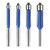 4Pcs Flush Trim Bit Set 6mm Shank Top Double Bearings Straight Router Professional Woodworking Tool