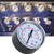 Mechanical Pressure Gauge for Air Oil Water 1/8inch BSPT Back Connection (0-100psi 0-7bar)