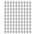 100 Set LED Holder Plastic Chrome Plated 3mm for Light Emitting Diodes Lamp Bulb Silver