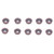 10Pcs Carbide Turning Inserts Indexable Coated for Wood Milling CNC Lathe Tools RDMT0802MOTN