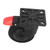 5 Inch Caster Wheel 400LBS Bearing ABS Bracket Quiet Rubber Swivel Caster with Brake for Trash Bin Trolley Cart
