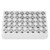 40pcs 16mm Self locking Metal Push Button Switch Flat Head 24V LED Light 5-Pin (Blue)