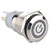 40pcs 16mm Self locking Metal Push Button Switch Flat Head 24V LED Light 5-Pin (Blue)