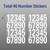 Decal Reflective Mailbox Numbers Stickers for Outside Address 0-9 Numbers for Houses Adhesive Number Stickers