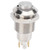 10mm Metal Push Button Switch Waterproof SelfLocking Start Switch with Light 3V(Blue )