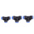 35Pcs OD 4/6/8/10/12/14/16mm Air Hose Pneumatic 3 Way Tee Union Connector Quick Fittings