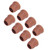8Pcs Chair Leg Cover TPE Floor Protector Furniture Legs Caps Set Kit for Table Stool Brown M