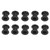 10Pcs Timing Belt Idler Aluminium Pulley 6mm ID 12mm OD Accessory Set Kit for Replacement5413-0001-0001