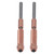 2Pcs Quick Swap 3D Printer Nozzle Integrated Replacement Ti Alloy Copper Alloy Hardened Steel Tri Metal for Ender 3 V3 0.8mm