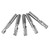 5pcs 6mm Shank Tungsten Carbide Single Flute End Mills Spiral Cutters CNC Milling Bits