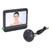 Smart Video Doorbell Set 1080P WIFI 2 Way Intercom 4.3in Color Screen 120° Wide Angle Night Vision PIR Digital Peephole Viewer
